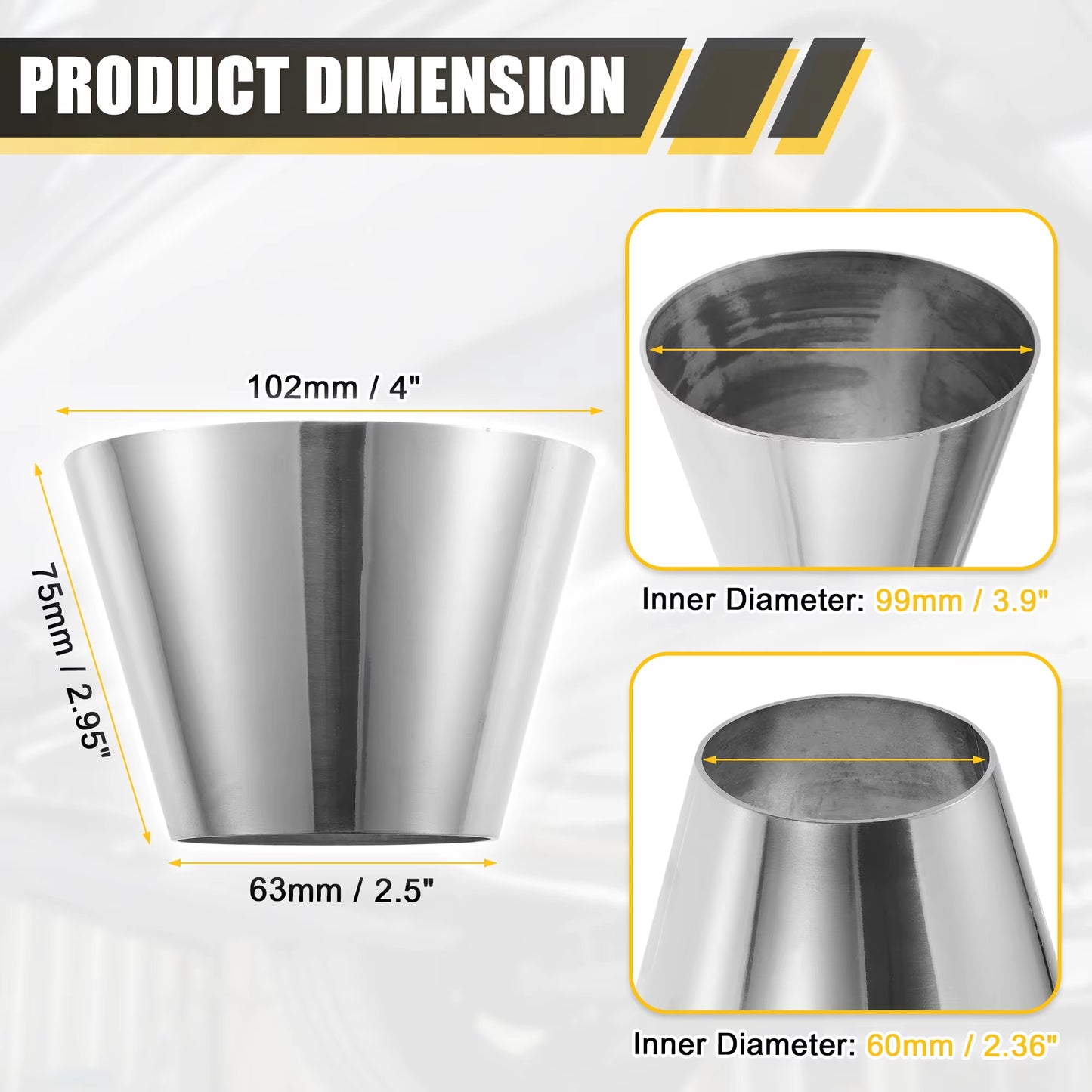 Mandrel Exhaust Pipe 304 Stainless Steel