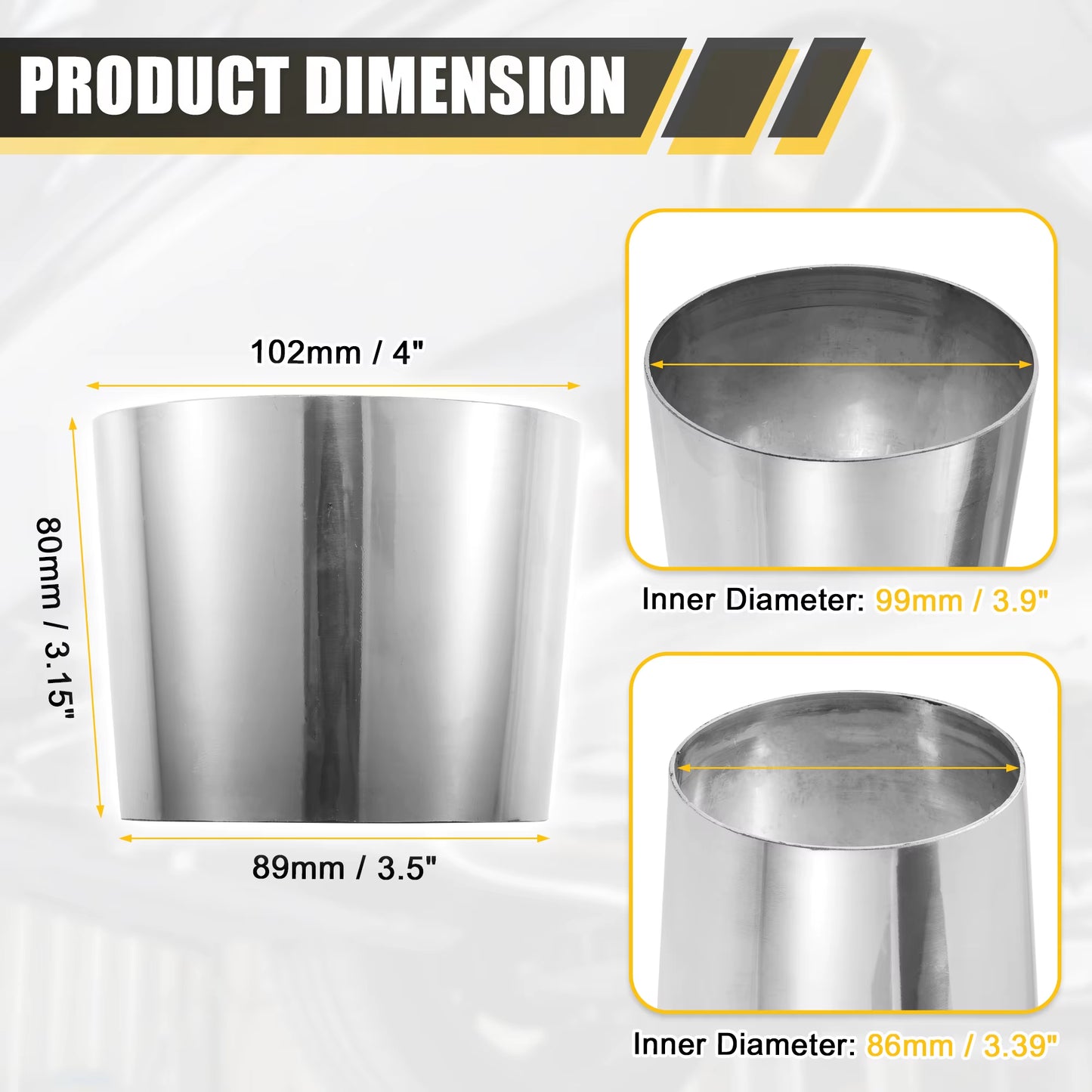 Mandrel Exhaust Pipe 304 Stainless Steel