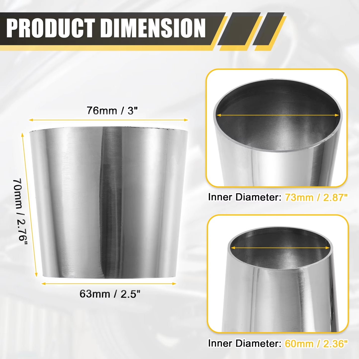 Mandrel Exhaust Pipe 304 Stainless Steel