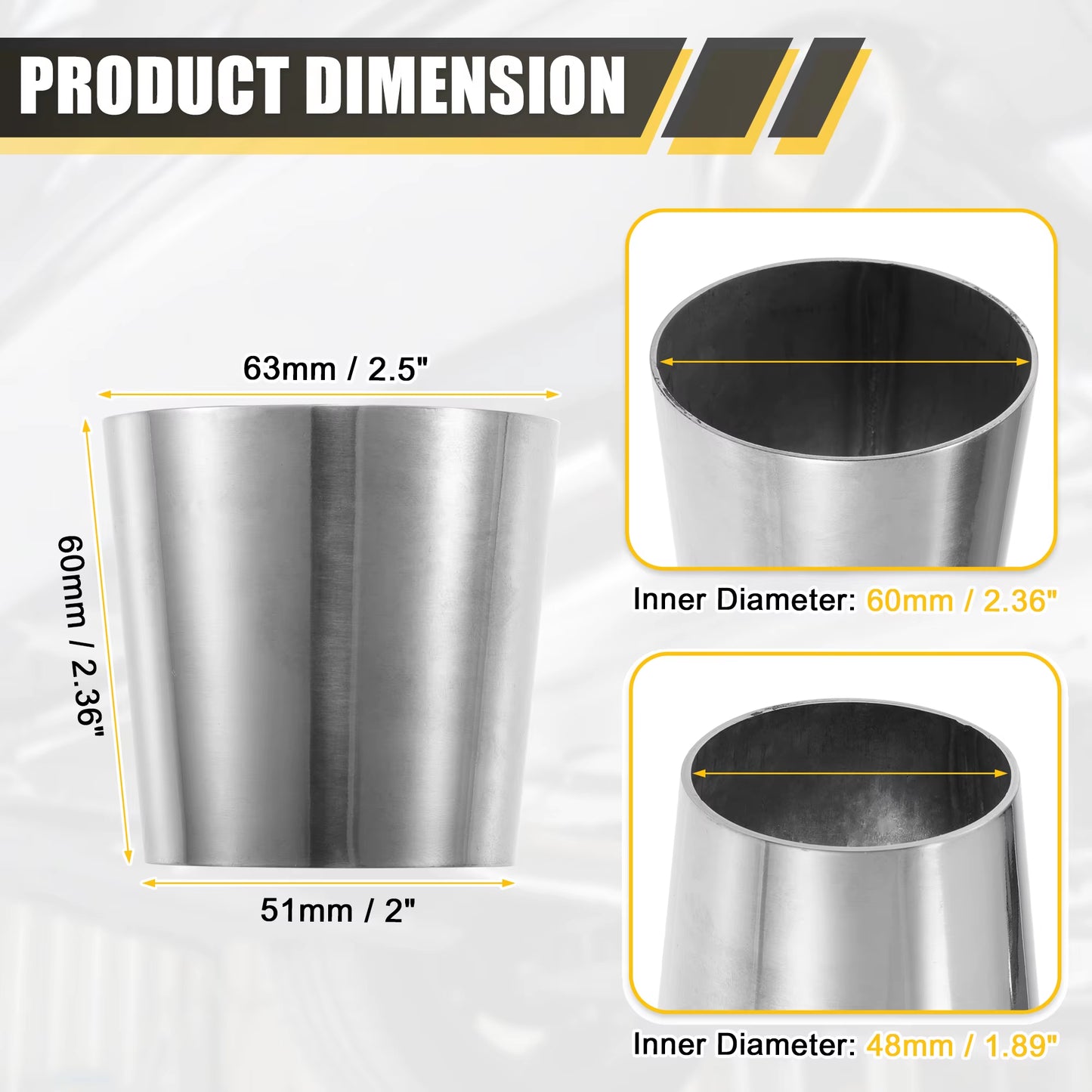 Mandrel Exhaust Pipe 304 Stainless Steel