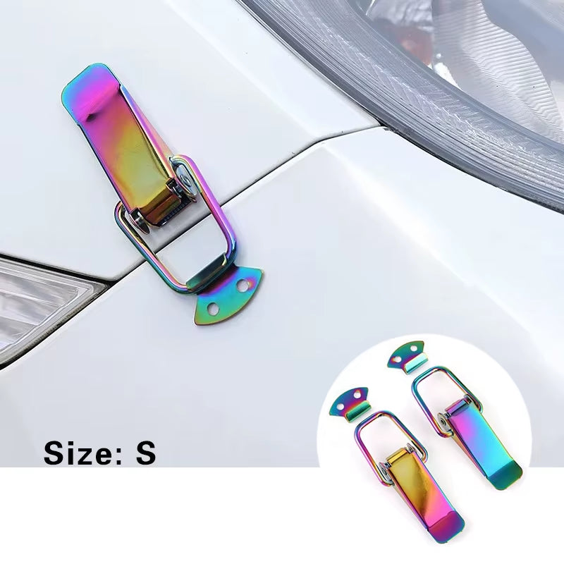 Accessoires Universels Pour Voitures, 2 Pièces, Clip De Fixation, Goupille De Capot En Alliage, Kit De Verrouillage De Capot, Kit De Verrouillage De Réglage, Broches De Verrouillage De Capot Vers Le Bas