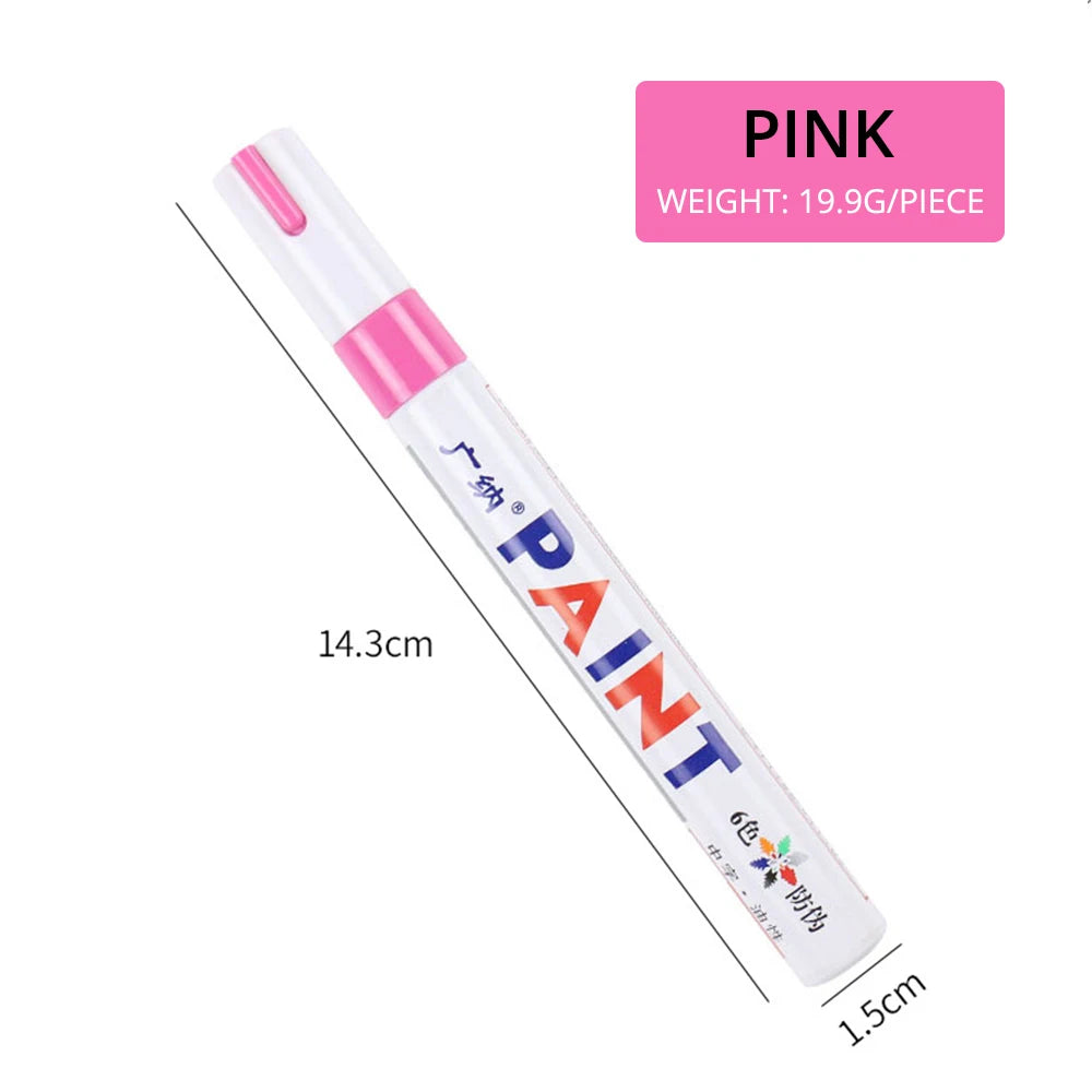 Waterproof Cars Wheel Tire Oily Mark Pen