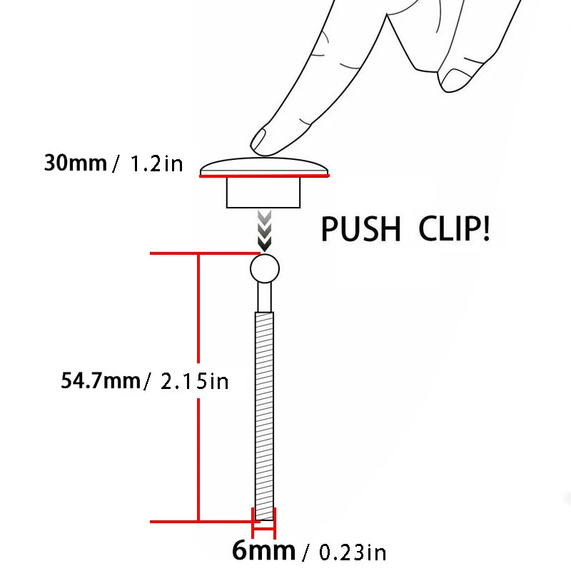 Push Button Quick Release