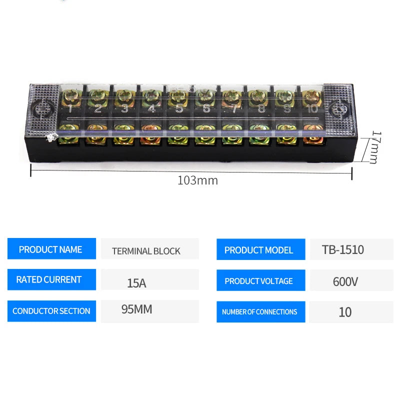 Dual Row Barrier Screw Terminal