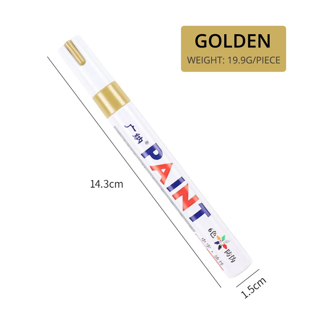 Waterproof Cars Wheel Tire Oily Mark Pen