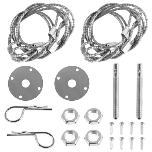 Engine Hood Pins Plate Bonnet Lock Clip for Car Modified