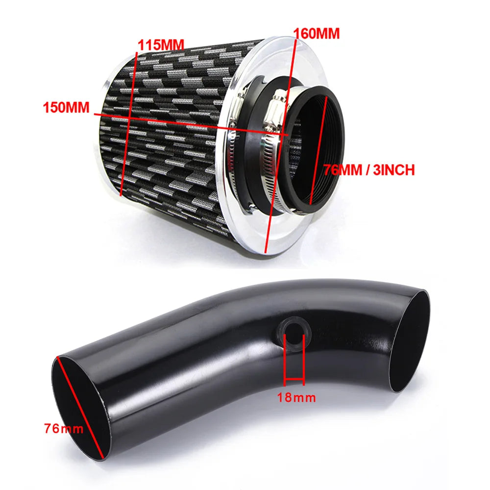 Air Filter Aluminum Pipe Kit