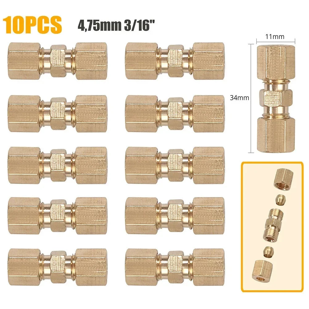 10PCS Brake Pipe Repair Fitting 3/16