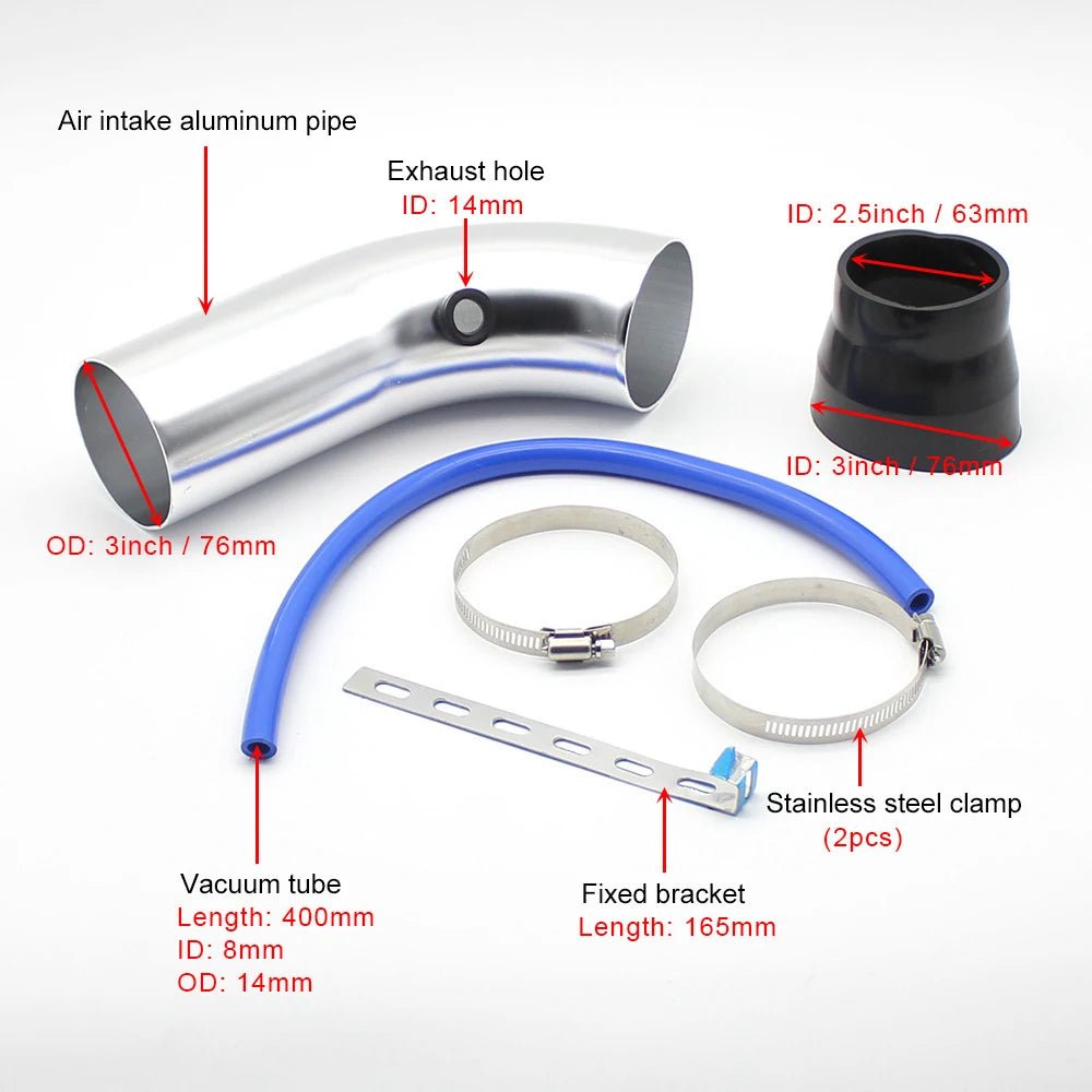 Air Filter Aluminum Pipe Kit
