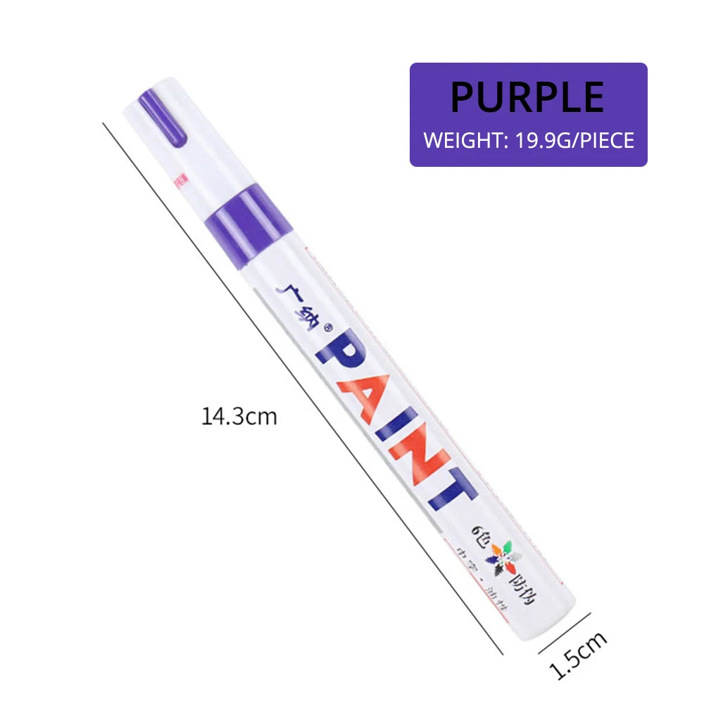 Waterproof Cars Wheel Tire Oily Mark Pen