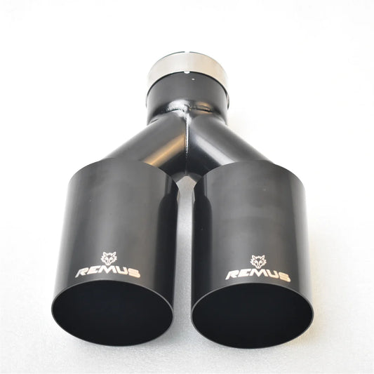 BLACK Muffler Dual Exhaust Tip