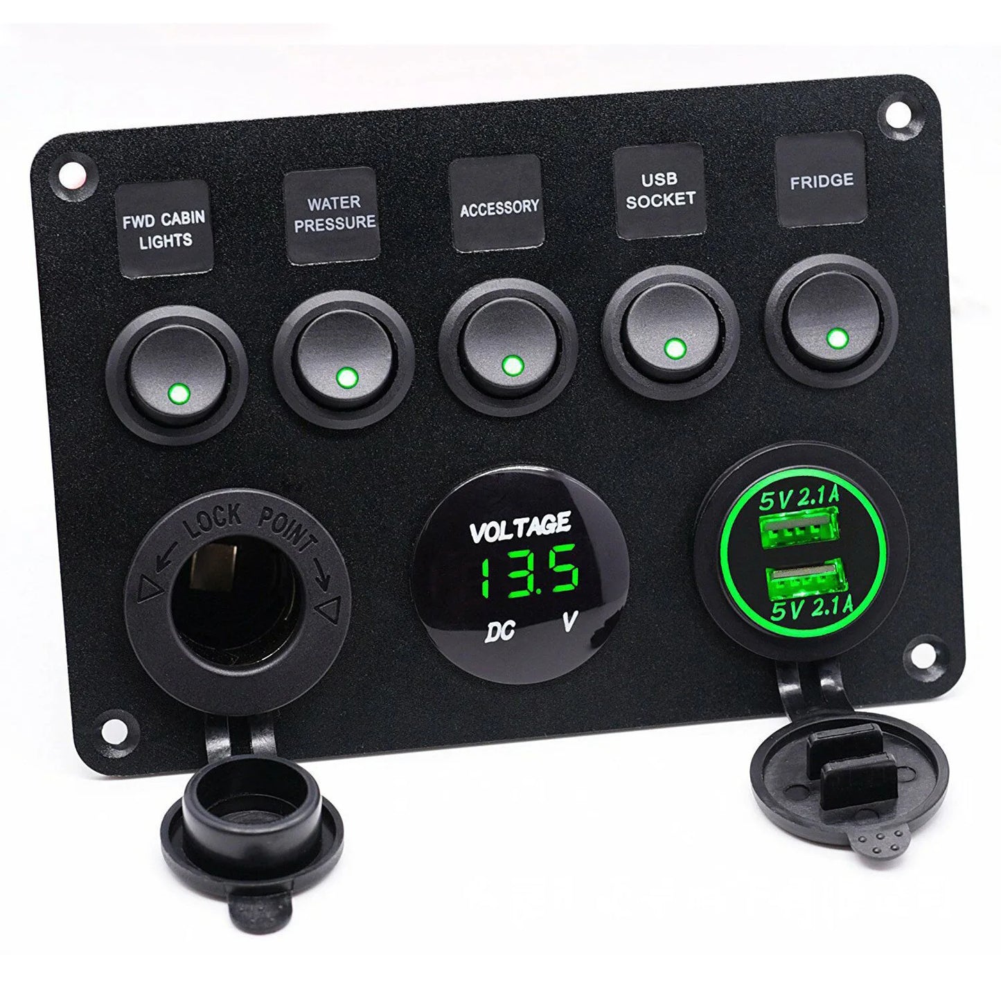 Button Rocker Toggle Switch Panel