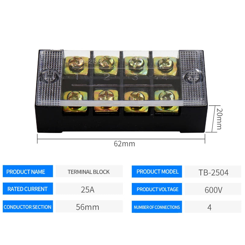 Dual Row Barrier Screw Terminal