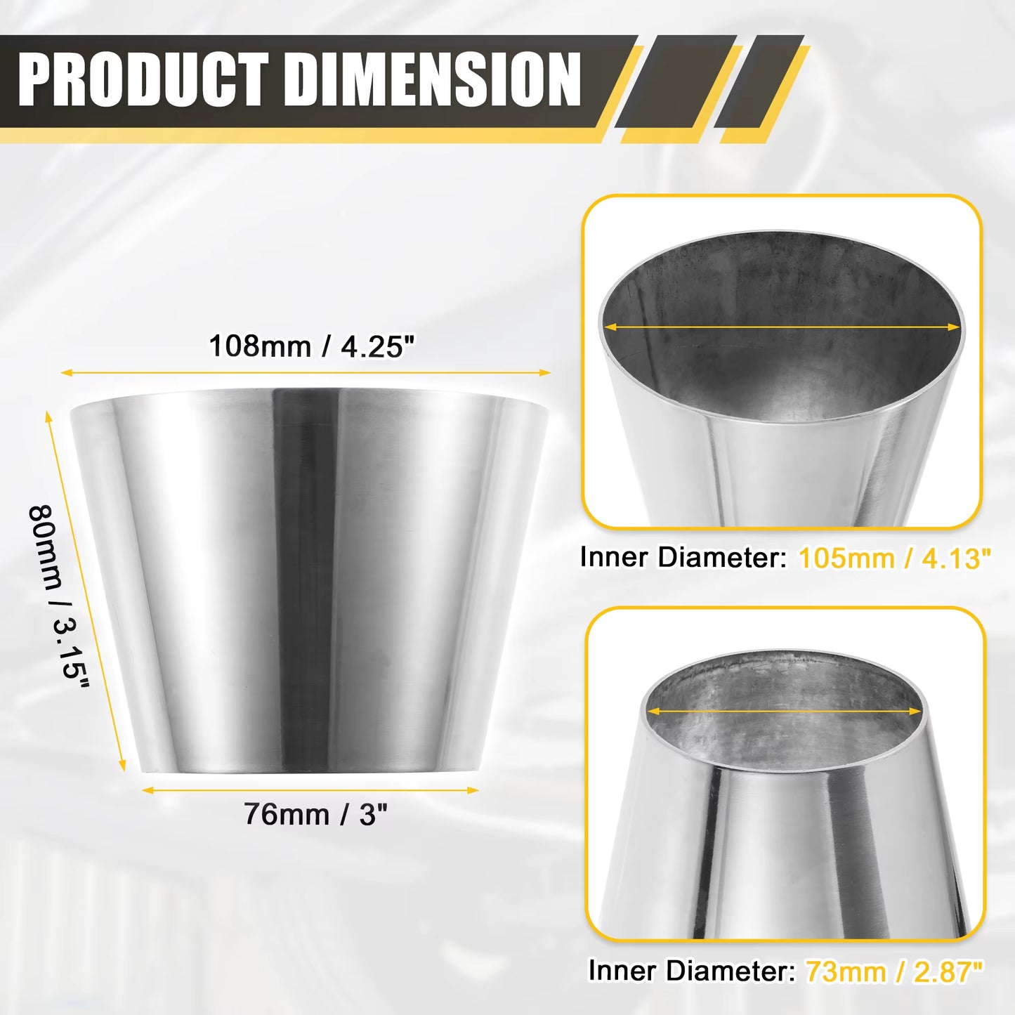Mandrel Exhaust Pipe 304 Stainless Steel
