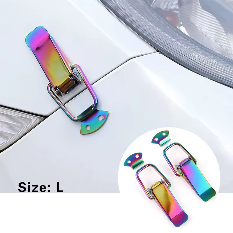 Accessoires Universels Pour Voitures, 2 Pièces, Clip De Fixation, Goupille De Capot En Alliage, Kit De Verrouillage De Capot, Kit De Verrouillage De Réglage, Broches De Verrouillage De Capot Vers Le Bas