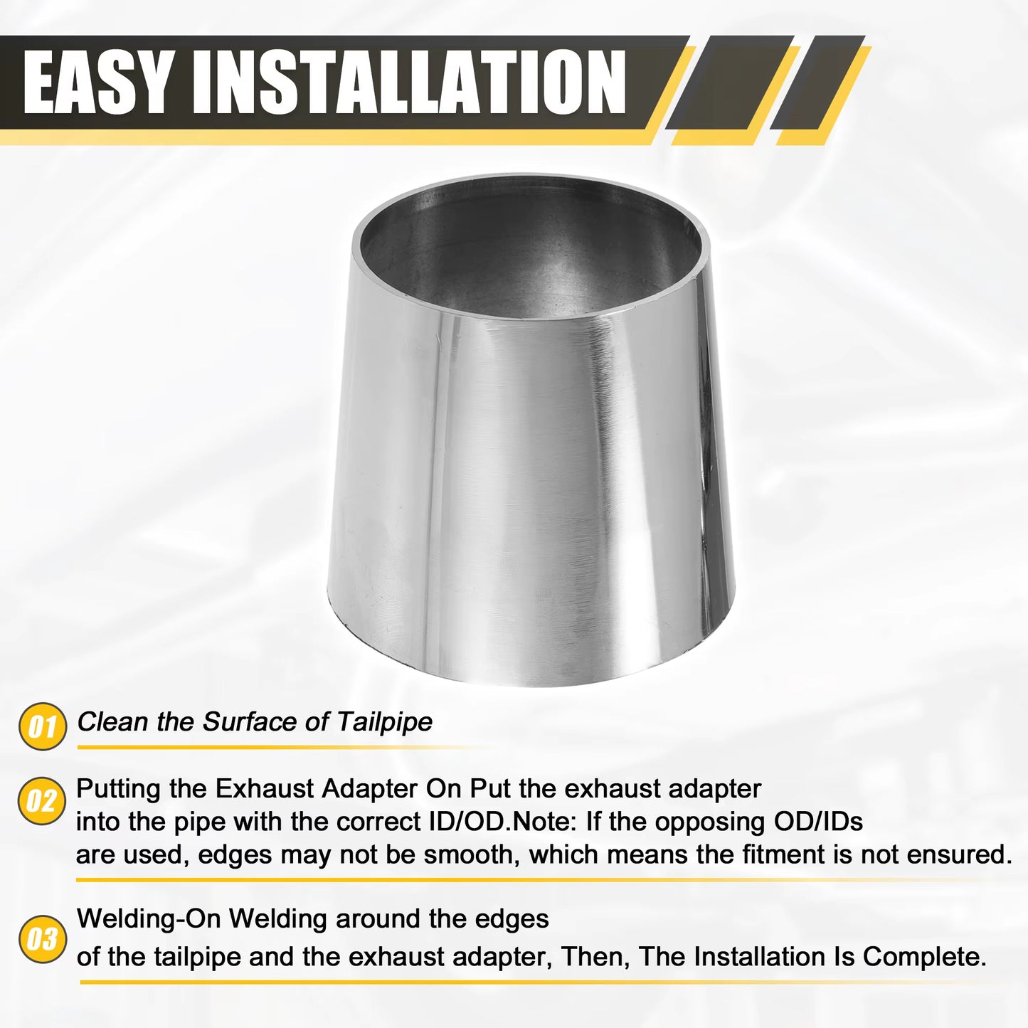 Mandrel Exhaust Pipe 304 Stainless Steel