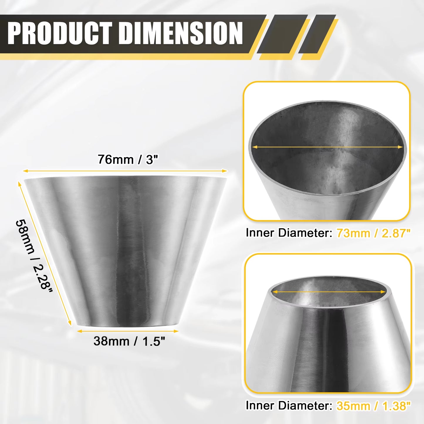 Mandrel Exhaust Pipe 304 Stainless Steel