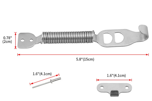Universal Stainless Steel Hood Lock Kit 