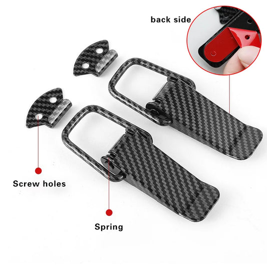 Accessoires Universels Pour Voitures, 2 Pièces, Clip De Fixation, Goupille De Capot En Alliage, Kit De Verrouillage De Capot, Kit De Verrouillage De Réglage, Broches De Verrouillage De Capot Vers Le Bas