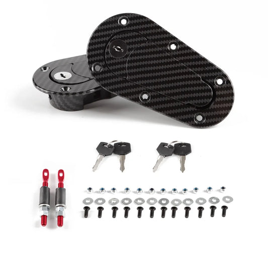 Black / Carbon Fiber Universal Racing Car Hood Pin