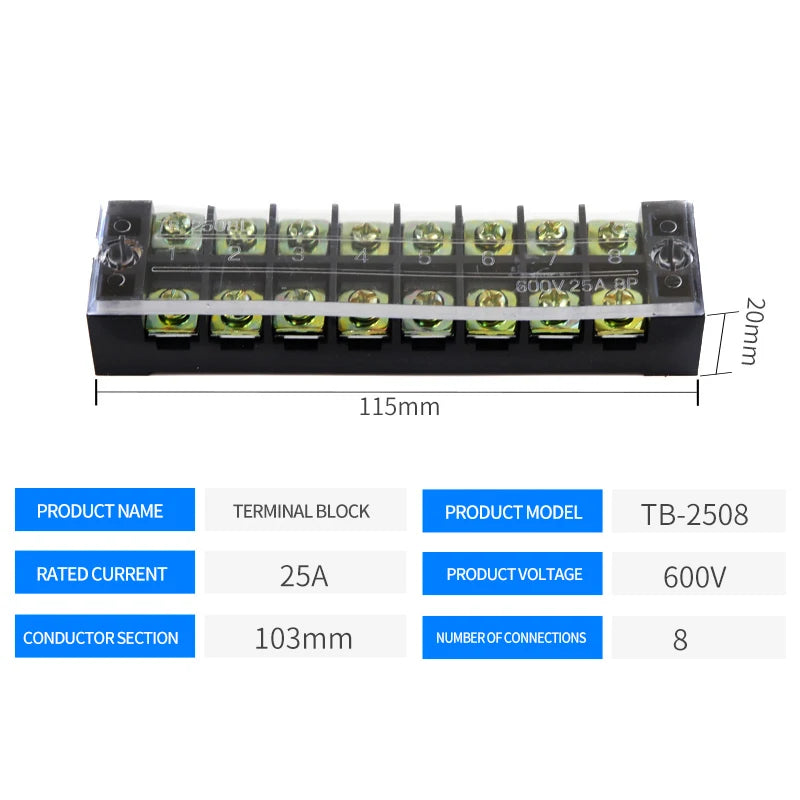 Dual Row Barrier Screw Terminal