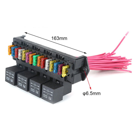 control box thick copper wire fuse holder with relay