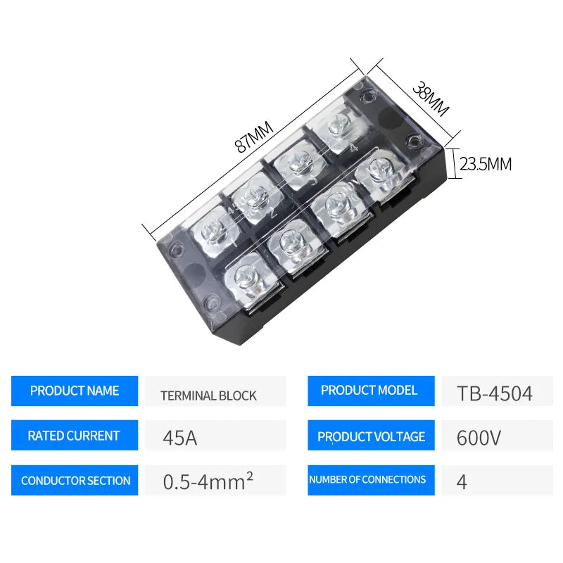 Dual Row Barrier Screw Terminal