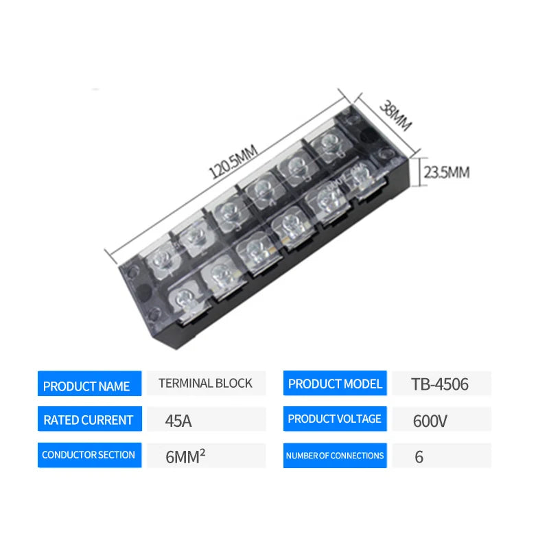 Dual Row Barrier Screw Terminal