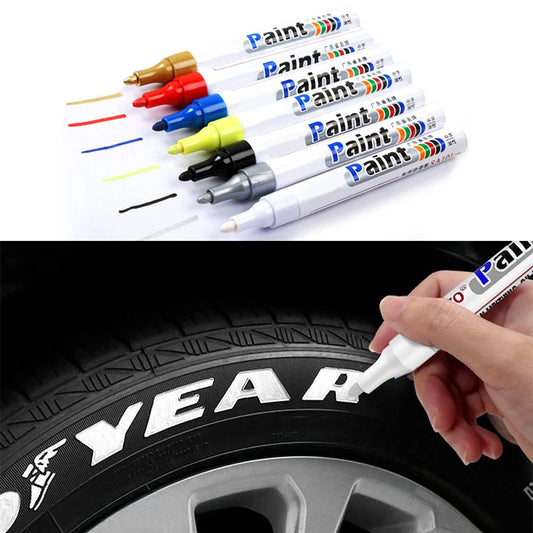 Waterproof Cars Wheel Tire Oily Mark Pen
