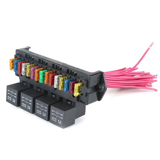 control box thick copper wire fuse holder with relay