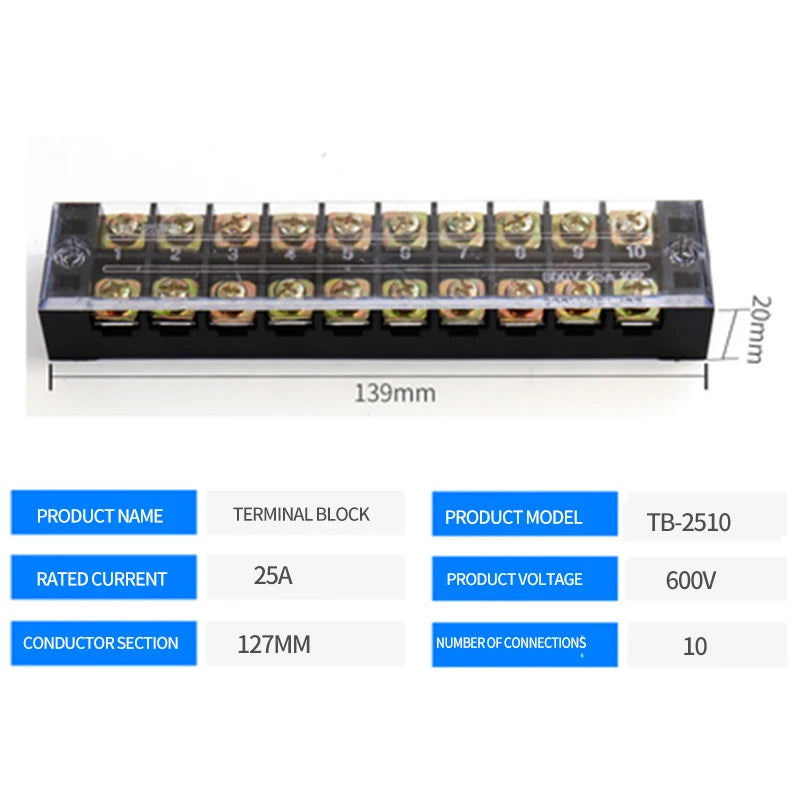 Dual Row Barrier Screw Terminal
