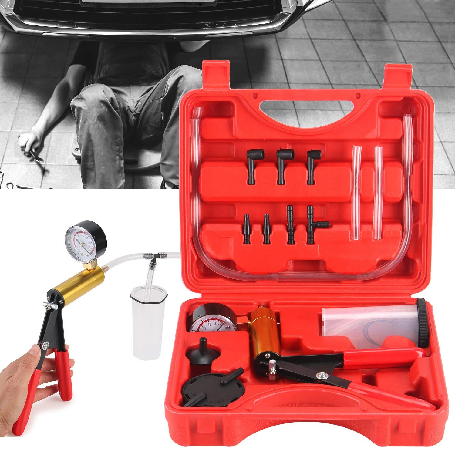 Brake Bleeder Kit Hand held Vacuum Pump
