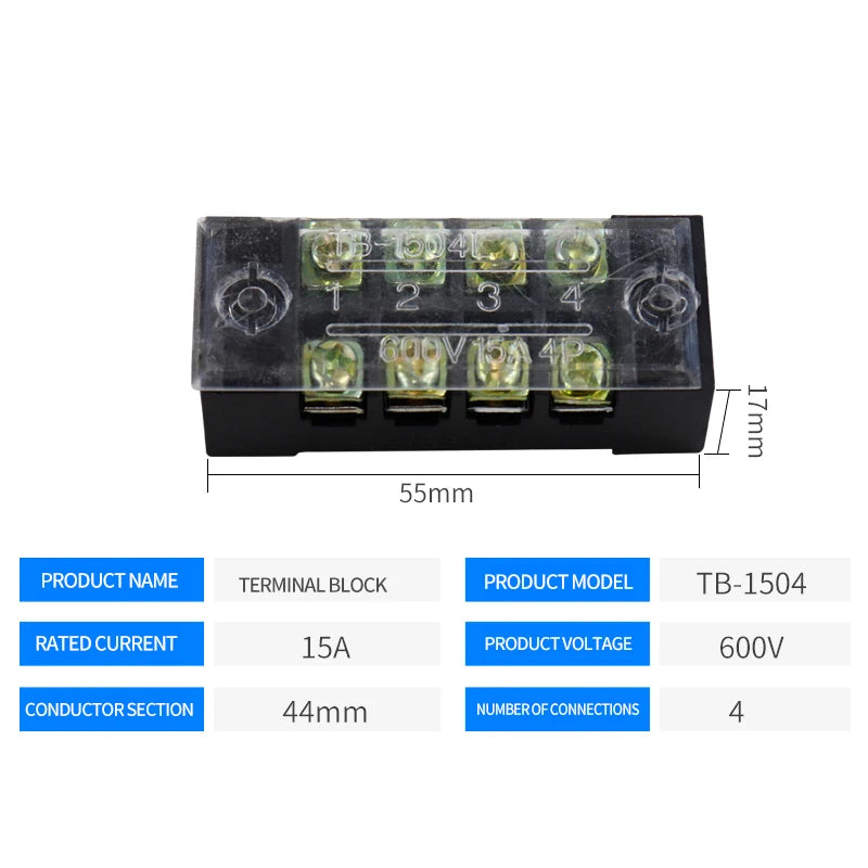 Dual Row Barrier Screw Terminal