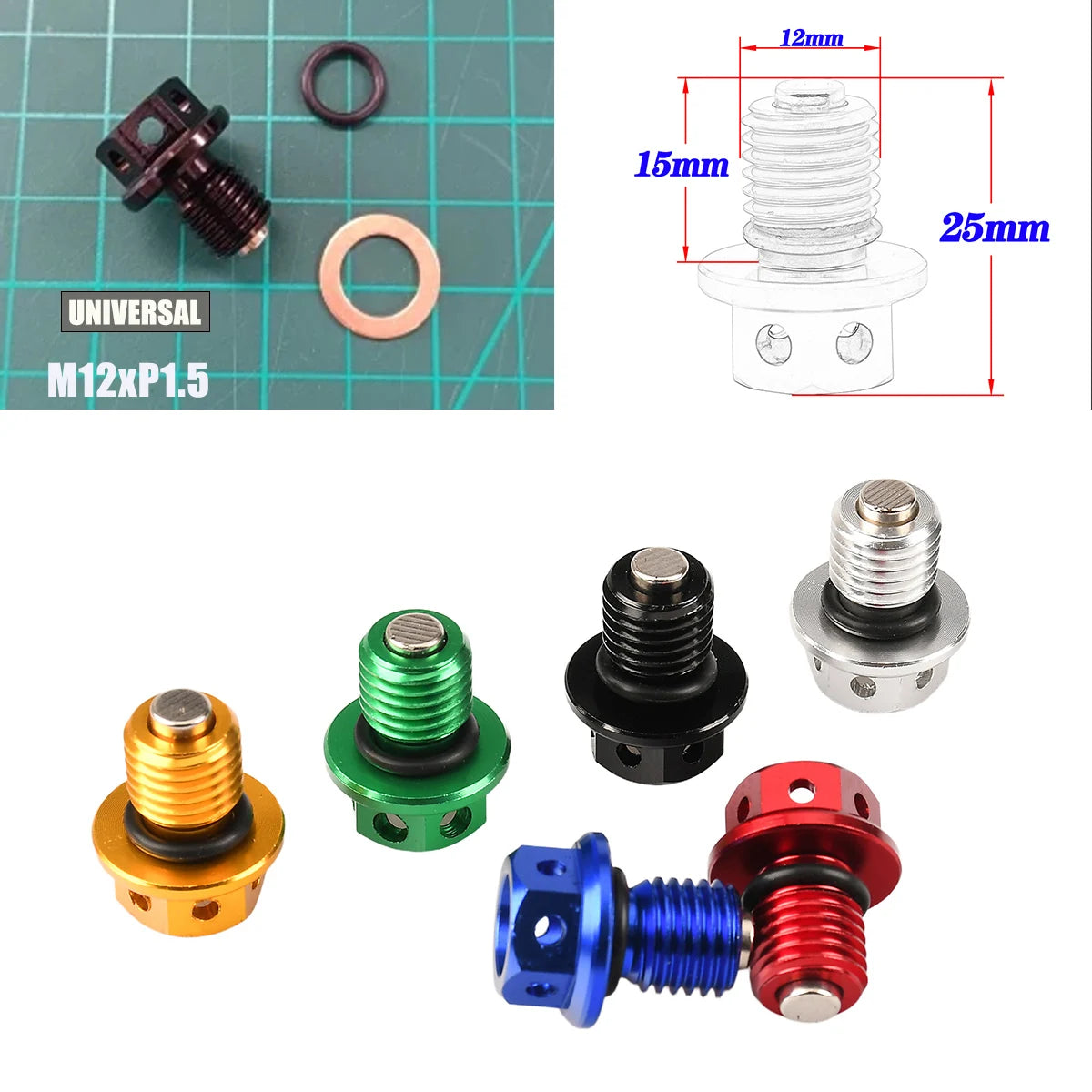 Magnetic Engine Oil Drain Plug